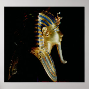 Guld maskerar av Tutankhamun Poster