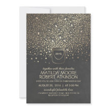 Guld Mason Burk Fireflies Rustic Bröllop