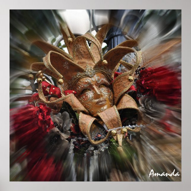 Guld Masquerad Poster (Framsidan)