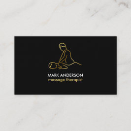Guld Massage Terapi Masseuse Spa Visitkort
