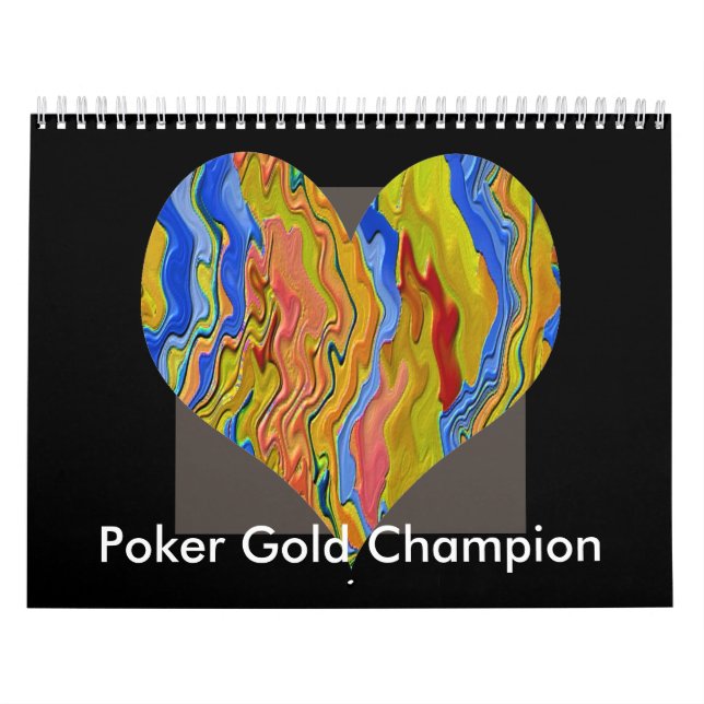 Guld- mästare för poker kalender (Omslag)