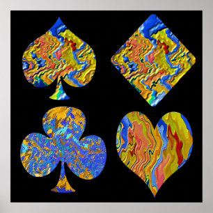 Guld- mästare för poker poster