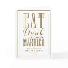 Guld, mat, dryck och torka Bröllop