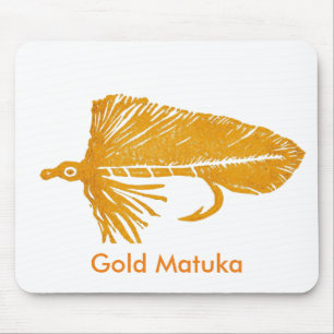 "Guld Matuka" Classic Trout Fly Mousepad Musmatta