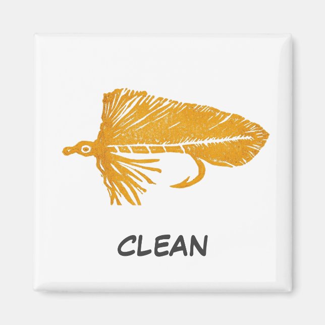 "Guld Matuka" Dish Washer Status Magnet (Framsidan)