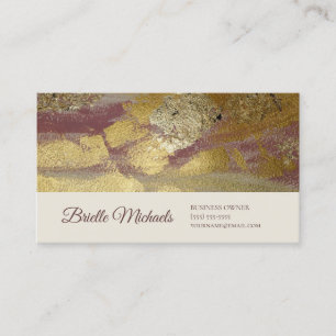 Guld Mauve Abstrakt Textur Visitkort