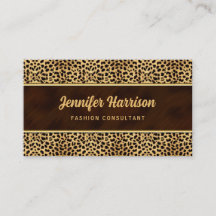 Guld med Cheetah Animal Print