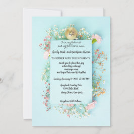 Guld med David Jewish stjärna Inbjudningar