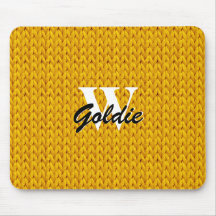 Guld med kanoniserad Struktur-musknapp med monogra