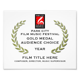 Guld-medalcertifikat 10 x 8 tum fototryck
