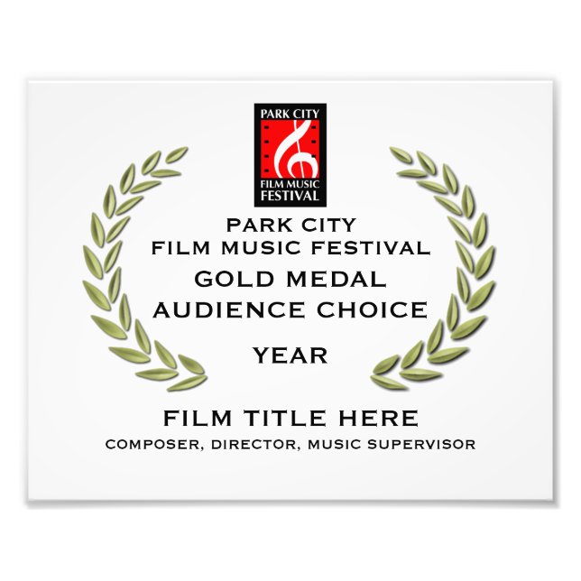 Guld-medalcertifikat 10 x 8 tum fototryck (Framsidan)