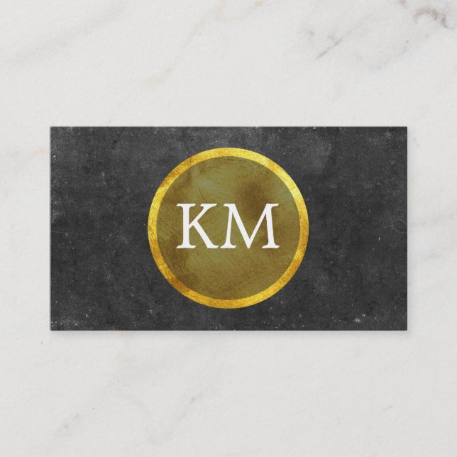 Guld Medalion II | Lyxe, skiffer Visitkort (Framsida)