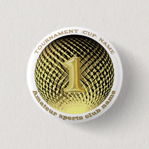 Guld medalj, 1:a ställe-segraren Sticker Knapp