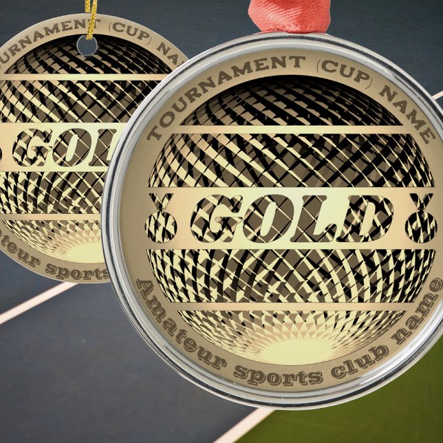 Guld medalj, vinnare 1:a ställe julgransprydnad keramik (Skapare uppladdad)