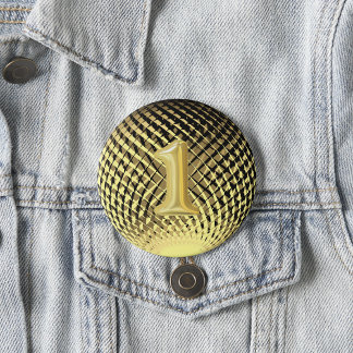 Guld medalj, vinnare 1:a ställe knapp