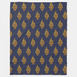 Guld Medallion flottan Fleece Blanket