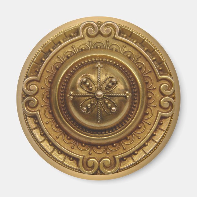 Guld Medallion Magnet (Framsidan)