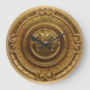 Guld Medallion Stor Klocka