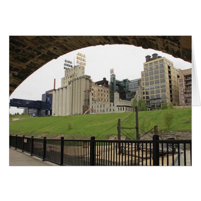 Guld-medalmjöl Hälsningskort (Framsidan Horizontal)