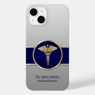 Guld Medical Caduceus Professionell Blue