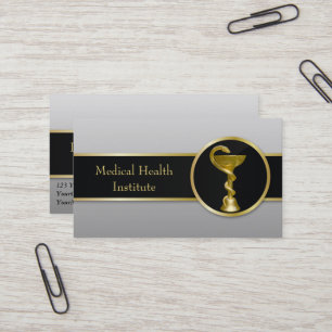 Guld Medical Hygieia Bowl Professionell Visitkort