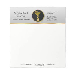 Guld Medicinsk Professionell Hygieia Bowl Anteckningsblock