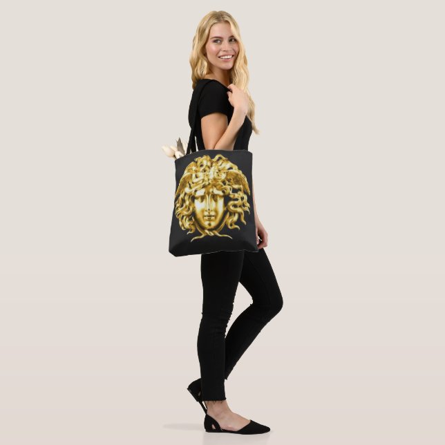Guld Medusa Totebag Tygkasse (På modell)