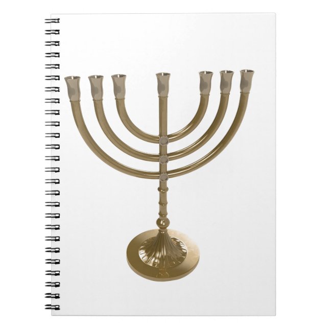 guld menorah anteckningsbok (Framsidan)