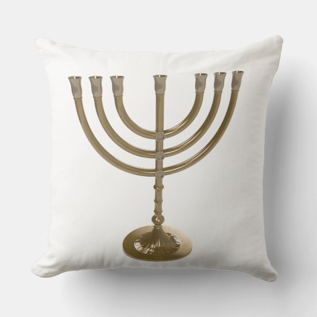 guld menorah kudde (Framsida)