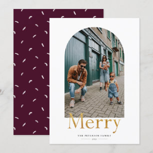 Guld Merry Arch Ram Photo jul