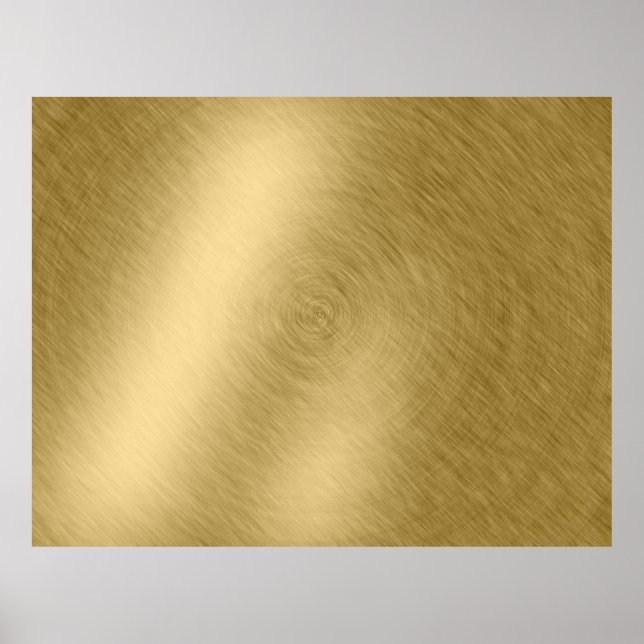 Guld metall, borstad bakgrund eller texturabstrakt poster (Framsidan)