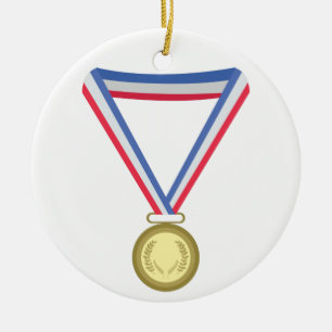 Guld Metall Julgransprydnad Keramik