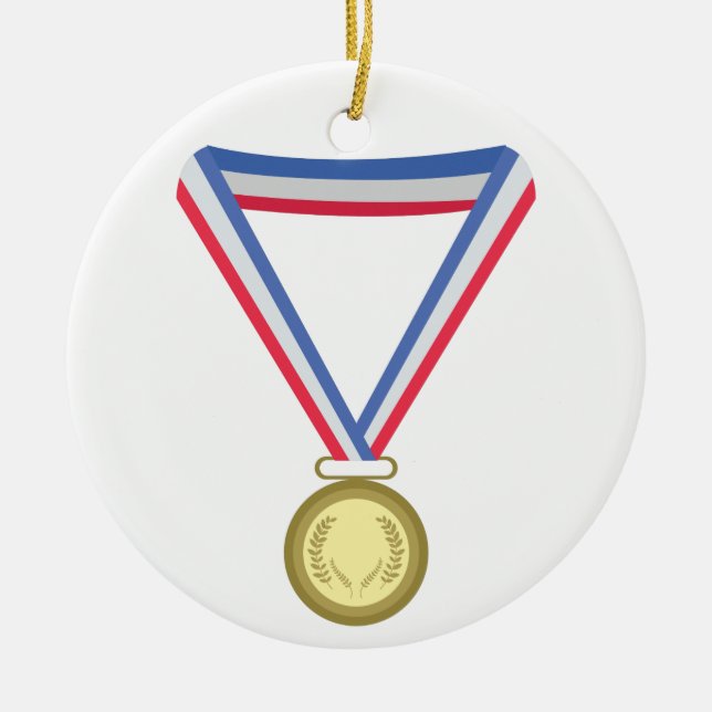 Guld Metall Julgransprydnad Keramik (Framsidan)