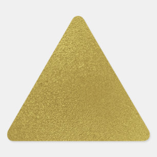 Guld Metall Mönster Triangelformat Klistermärke