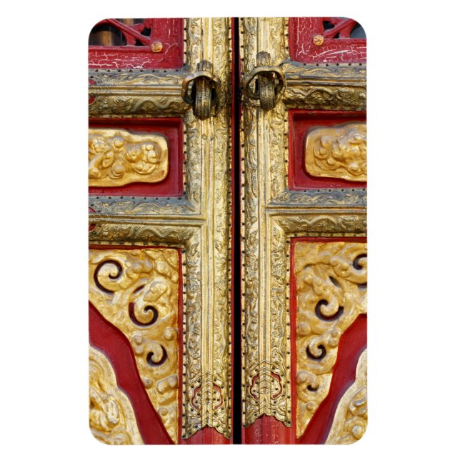 Guld Metall Snöre vid dörr Magnet (Vertikal)