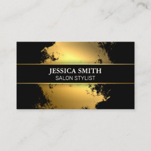 Guld Metallic Gold Foil Specks Background Visitkort