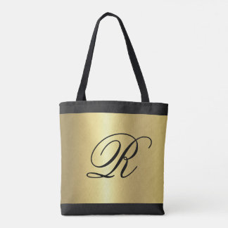 Guld Metallic Leta efter Monogram Tygkasse