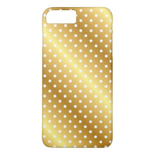 Guld Metallic Polka Dot Elegant jul iPhone l