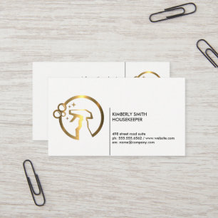 Guld Metallic Spray Flaska Visitkort