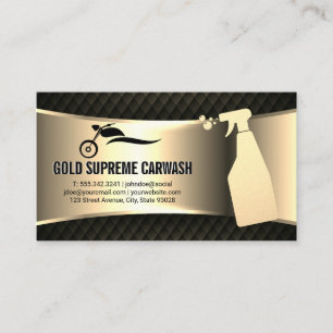 Guld Metallic Tvättar Visitkort