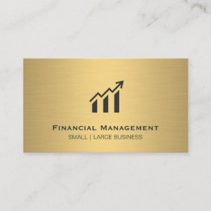 Guld Metallic Verkställande finanschef Visitkort