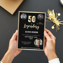 Guld Metallisk Överraskning 3 Foto 50-årsdag