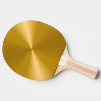 Guld Metallisk Ping Pong Paddle Pingisracket