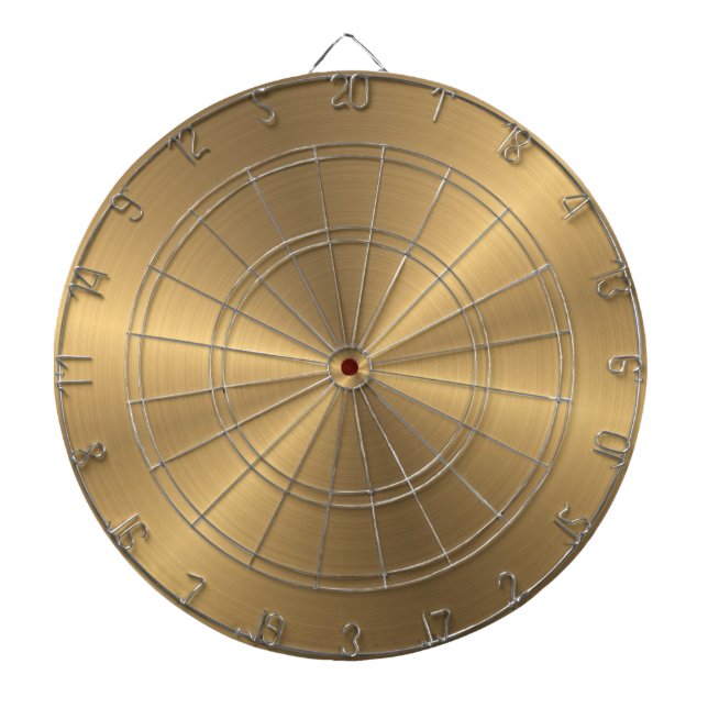 Guld- metallisk radiell struktur för personlig piltavla (Framsidan)