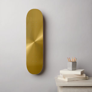 Guld- metallisk Skateboard Bräda 20,5 Cm