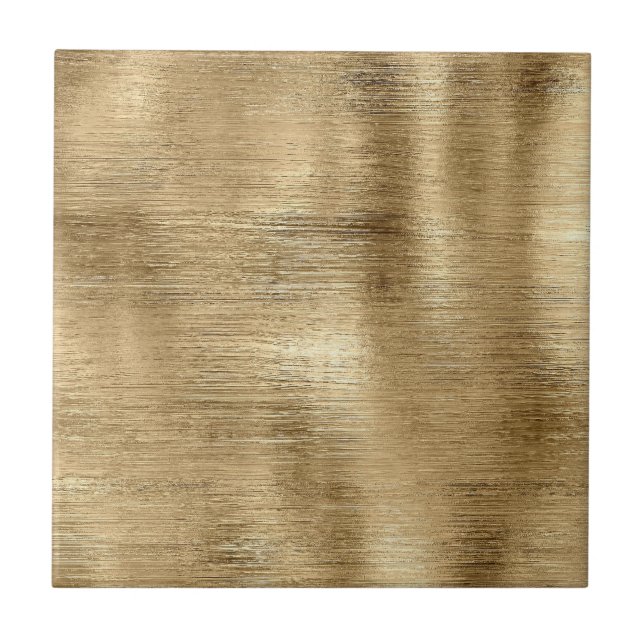 Guld metallisk textur rustik glans stilig kakelplatta (Framsidan)