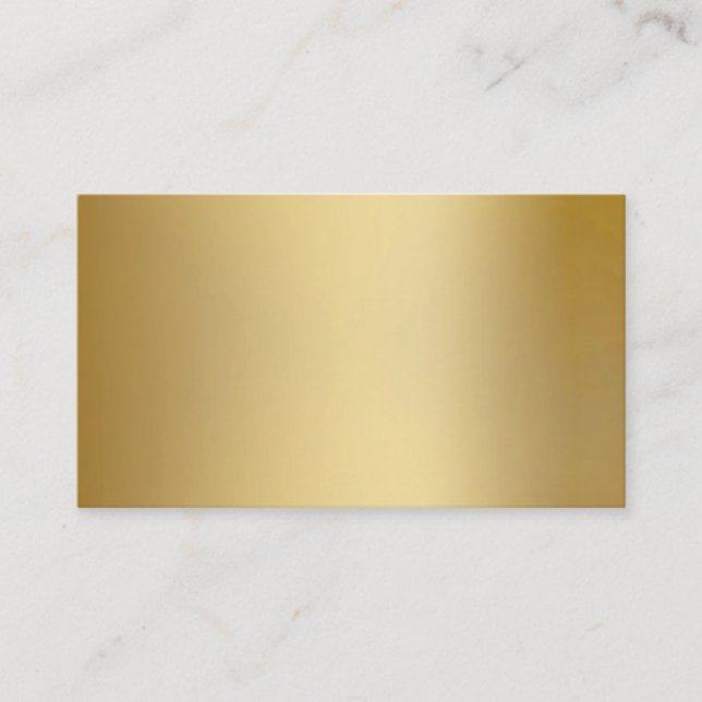 Guld- metalliska Lookvisitkortar Visitkort (Framsida)