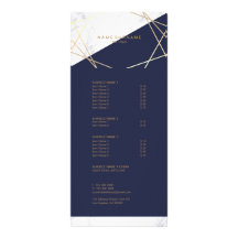Guld- midnatta blått för Minimalist geometrisk