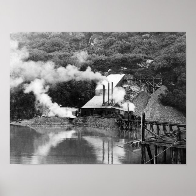 Guld Mine in Valdez, Alaska Photograph Poster (Framsidan)