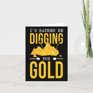 Guld Miner Digger prospecting Treasure Hunting for Kort